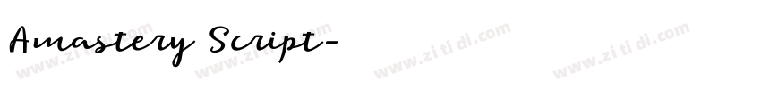 Amastery Script字体转换